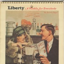 Sportsman's Cafe calendar, 1977, based on 1927