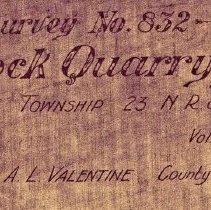 SR003b - The notation on the survey map