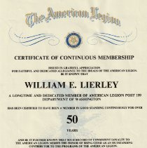 Certificate, Membership