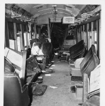 Vickery Crash: Passenger Motor 365 Interior Damage