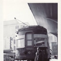 G. W. Bradford Behind a TER Passenger Motor at Dallas Terminal
