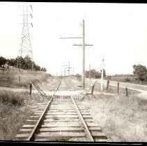 Corsicana Line Looking North near County Poor Farm