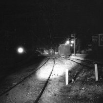 Night View of Trinity Heights Line at Oak Cliff Junction