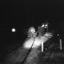 Night View of Trinity Heights Line at Oak Cliff Junction