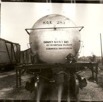 Damaged Tank Car at Monroe Shops Yard