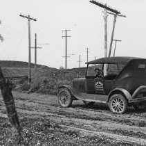 Frank Rogers Automobile at Crossing