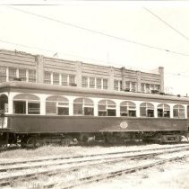 Damaged TER Passenger Motor 303 at Monroe Shops Yard, 1933