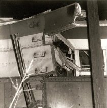 Detail of 1946 Texas Electric Head-On Collision Wreckage