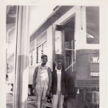 Two African-American Men in Dallas Passenger Terminal