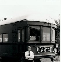Johnnie J. Myers Beside Restored TER Passenger Motor 360