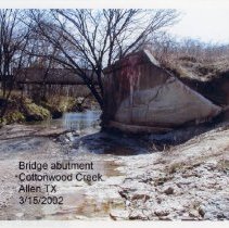 Bridge Abutment Cottonwood Creek