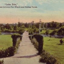 Postcard: Lake Erie Scene on Interurban between Fort Worth and Dallas [fr]