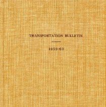 Transportation Bulletin, 1959-1960