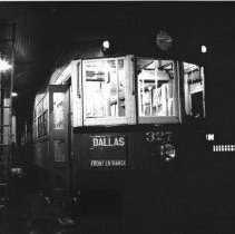 Night View of TER Passenger Motor 327 at Dallas Passenger Terminal