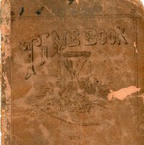 Leather-bound Workman's Time Book