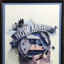 Framed Poster: Now Arriving DART Rail