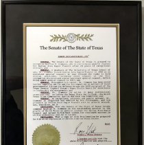 Texas Senate Proclamation No. 290 - Hyattye O. Simmons