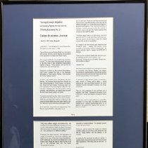 Framed Documents: "Living through litigation: company fignts for its name.