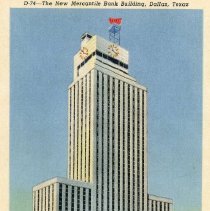 Postcard: The New Mercantile Bank Building in Dallas [front]