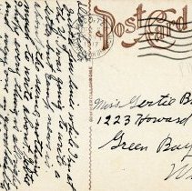 Postcard: Interurban Bridge in Waco [back]