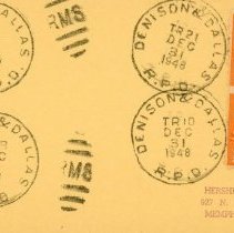 TER Postcard with RPO Cancel and RMS Stamps [front]