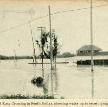 Flood on the Interurban and Katy Crossing in South Dallas [front]