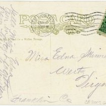 Postcard: Image 1422. Scene on Interurban, Fort Worth, Texas (back)