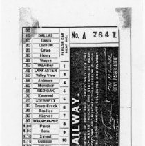 Photocopy of TER Parlor Car Passenger's Receipt 7641