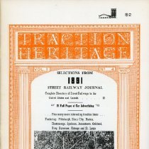 Traction Heritage: Selections from 1891 Street Railway Journal Vol. 1 No. 4
