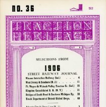 Traction Heritage: Selections from 1906 Street Railway Journal  No. 36