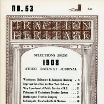 Traction Heritage: Selections from 1908 Street Railway Journal, No. 53
