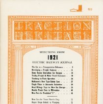 Traction Heritage: Selections from 1921 ERJ, Vol. 2, No. 4