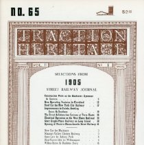 Traction Heritage: Selections from 1905 Street Railway Journal, No. 65