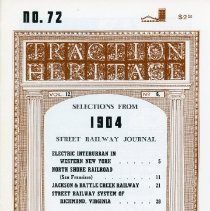 Traction Heritage: Selections from 1904 Street Railway Journal, No. 72