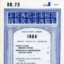 Traction Heritage: Selections from 1904 Street Railway Journal, No. 73