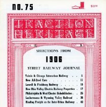 Traction Heritage: Selections from 1906 Street Railway Journal, No. 75