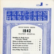 Traction Heritage: Selections from 1942 Transit Journal, Vol. 3, No. 3