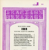 Traction Heritage: Selections from 1909 ERJ, Vol. 3, No. 6
