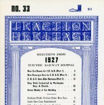 Traction Heritage: Selections from 1927 ERJ, No. 33