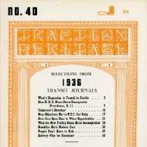 Traction Heritage: Selections from 1936 Transit Journals, No. 40