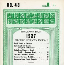 Traction Heritage: Selections from 1927 ERJ, No. 43