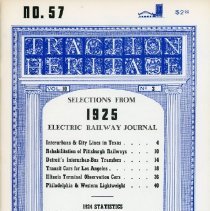 Traction Heritage: Selections from 1925 ERJ, No. 57