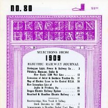 Traction Heritage: Selections from 1909 ERJ, No. 80