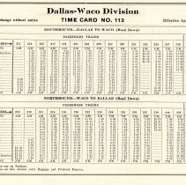 TER Time Card: Issued August 1, 1933 [No. 113]