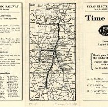 TER Time Card: Issued August 1, 1933