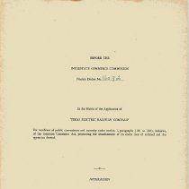 TER Finance Docket 16092 [front cover]