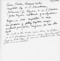 [Reseach Notes for Book "Texas Electric Railway"] Coversheet