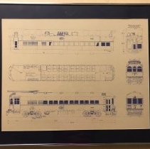 1986 Car 360 Blueprint (framed)