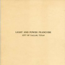 Light and Power Franchise 1917 [cover]