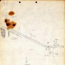 Hand-drawn Texas Electric Railway Waco/Corsicana Division Map 2